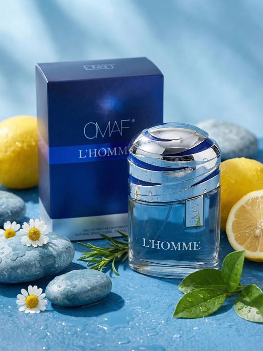 Omaf L’Homme erkaklar parfyumi - Eau de Parfum, 5, 10, 100 ml, limon va sitrus notalari