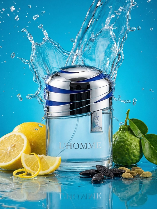 Omaf L’Homme erkaklar parfyumi - Eau de Parfum, 5, 10, 100 ml, limon va sitrus notalari