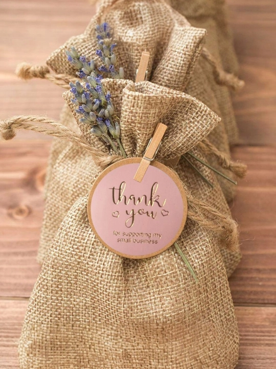 Сделайте свой бизнес более изысканным с помощью наклеек THANK you, 50 штук