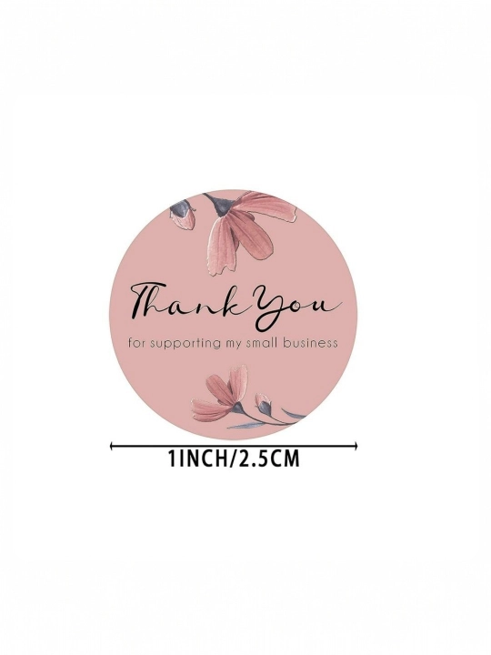 Сделайте свой бизнес более изысканным с помощью наклеек THANK you, 50 штук