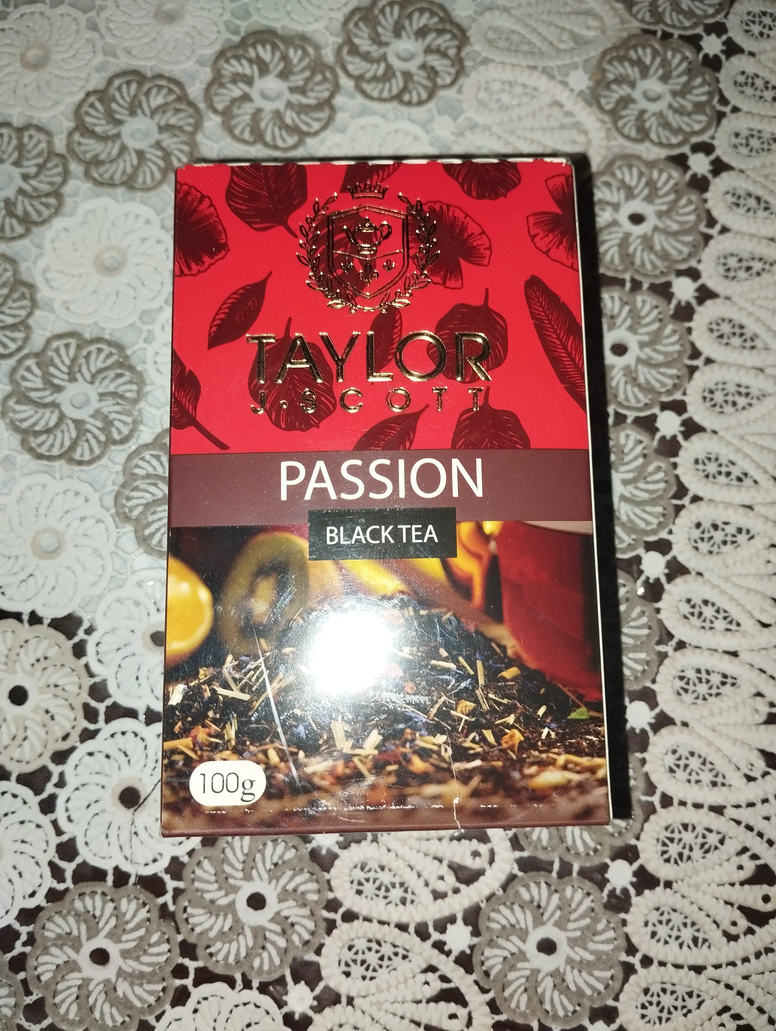 Taylor Tea Passion mevali qora choy, 100 g