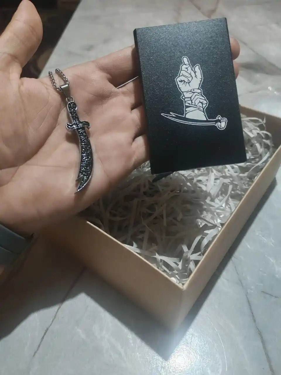 Пластиковый держатель для карт, цепочка в наборе