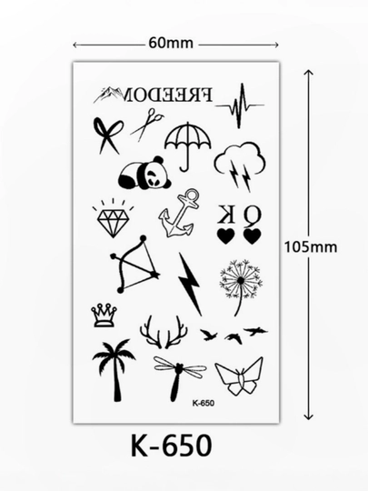 Временные татуировки для тела, переводные татуировки — RYA17-TATTOO-ЗОЛХАКИ