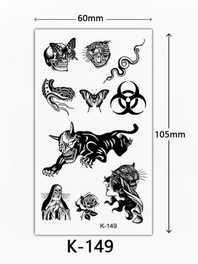 Временные татуировки для тела, переводные татуировки — RYA17-TATTOO-ЗОЛОТ