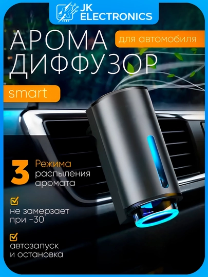 Освежитель воздуха Intelligent Car Aroma M80, для дефлектора, аромадифузор, жидкий — MOBIMAX-CARAROMA