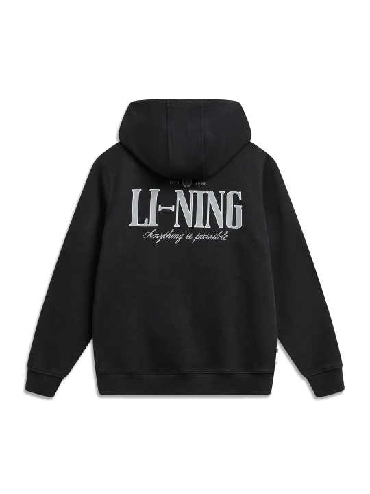 Худи Li-Ning AWDW129 Air Layer — утеплённое, формоустойчивое, Lifestyle oversize