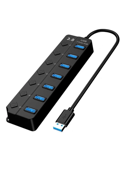 USB HUB 3.0 Type A+C 8 portli, USB hub adapteri - 