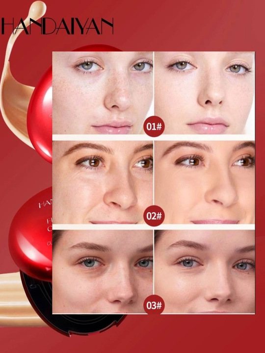 Кушон пудра, тональный крем Handaiyan Mask Fit Red Cushion SPF40 PA++, водостойкий СС крем