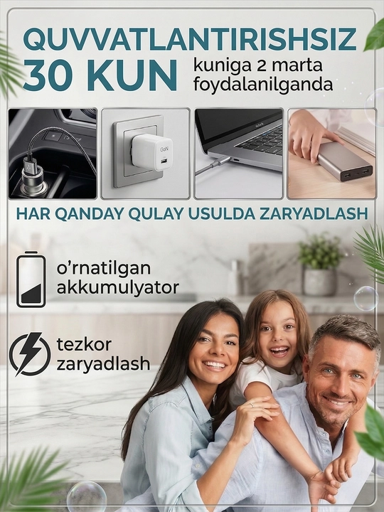 Universal Elektr tish cho'tkasi Sonic Electric Toothbrush X-3