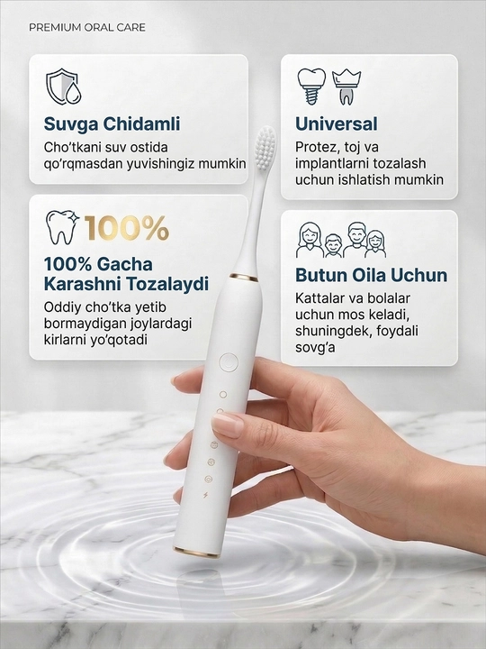 Universal Elektr tish cho'tkasi Sonic Electric Toothbrush X-3