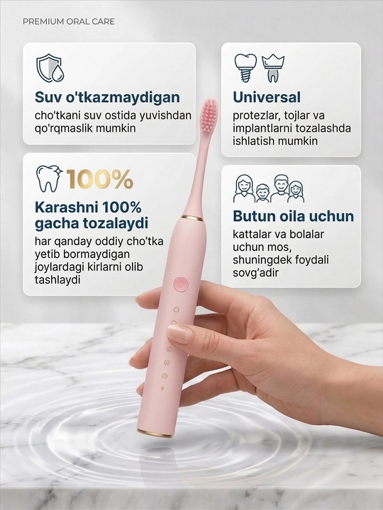 Universal Elektr tish cho'tkasi Sonic Electric Toothbrush X-3