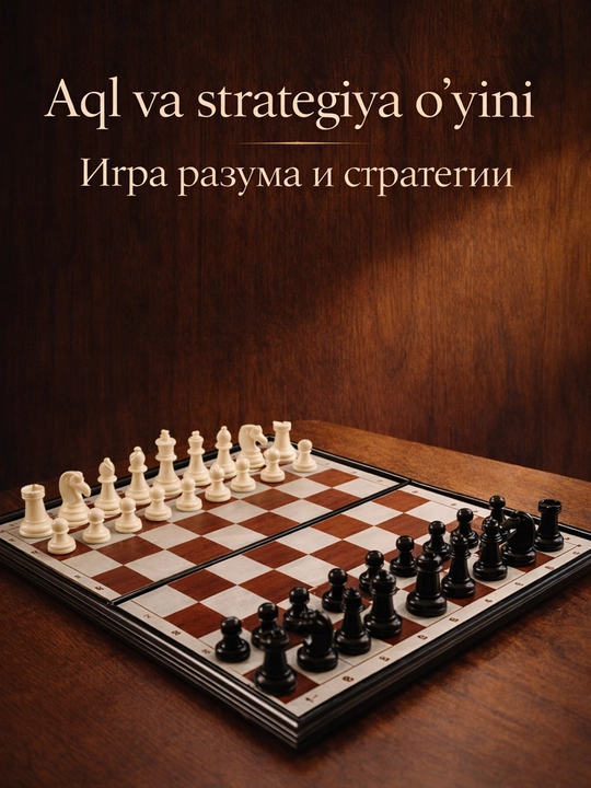 Magnitli 3tasi1 da  shaxmat shashka narda  kattalar va bolalar uchun strategik stol o‘yini