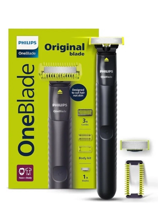 Электробритва Philips OneBlade QP1624: триммер для бороды,для лица, мужская бритва