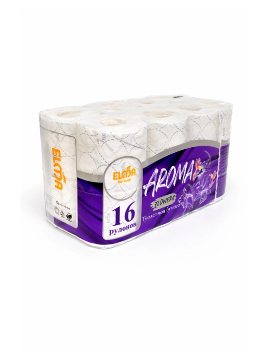 Туалетная бумага ELMA AROMA, 16 шт, 3 слоя