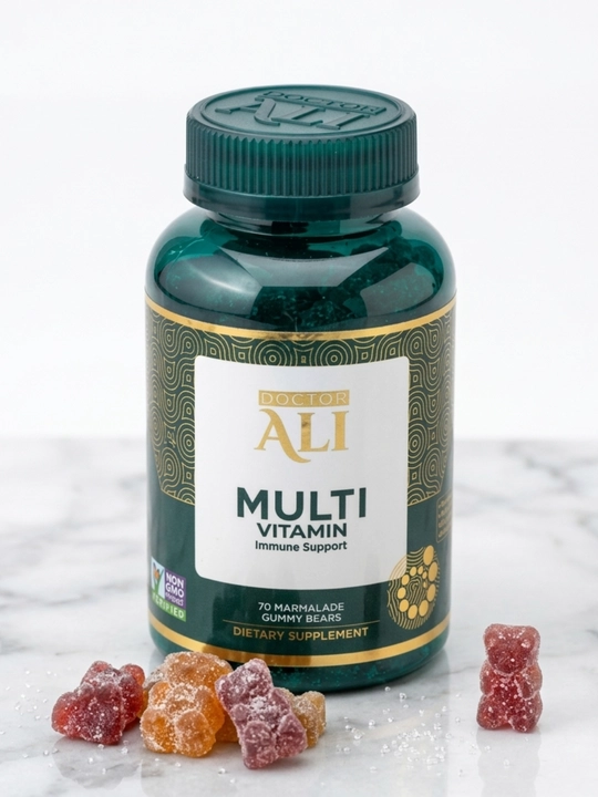 Детский мультивитаминный мармелад Doctor Ali Multivitamins, от 2 лет, 60 шт - 
