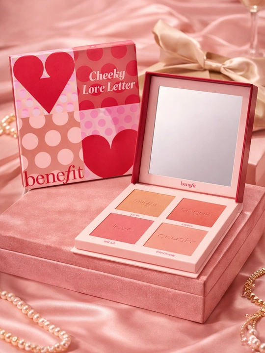 Benefit Cheeky Love Letter Makeup Palette — бронзер, румяна, хайлайтер палетка - 