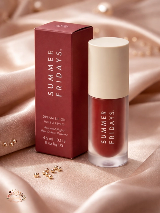 Summer Fridays Dream Lip Oil Rosewood Nights, увлажняющее масло-блеск для губ, 4.5 мл