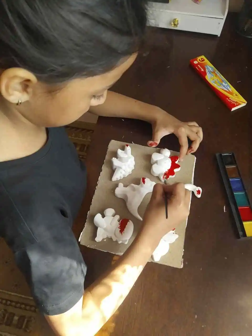 Bo‘yash uchun gips shakllar, rasm chizish uchun shakllar, bolalar uchun ijodiy o‘yinchoq