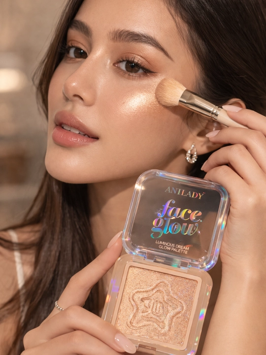 Хайлайтер для лица и зоны декольте, натуральный glow эффект
