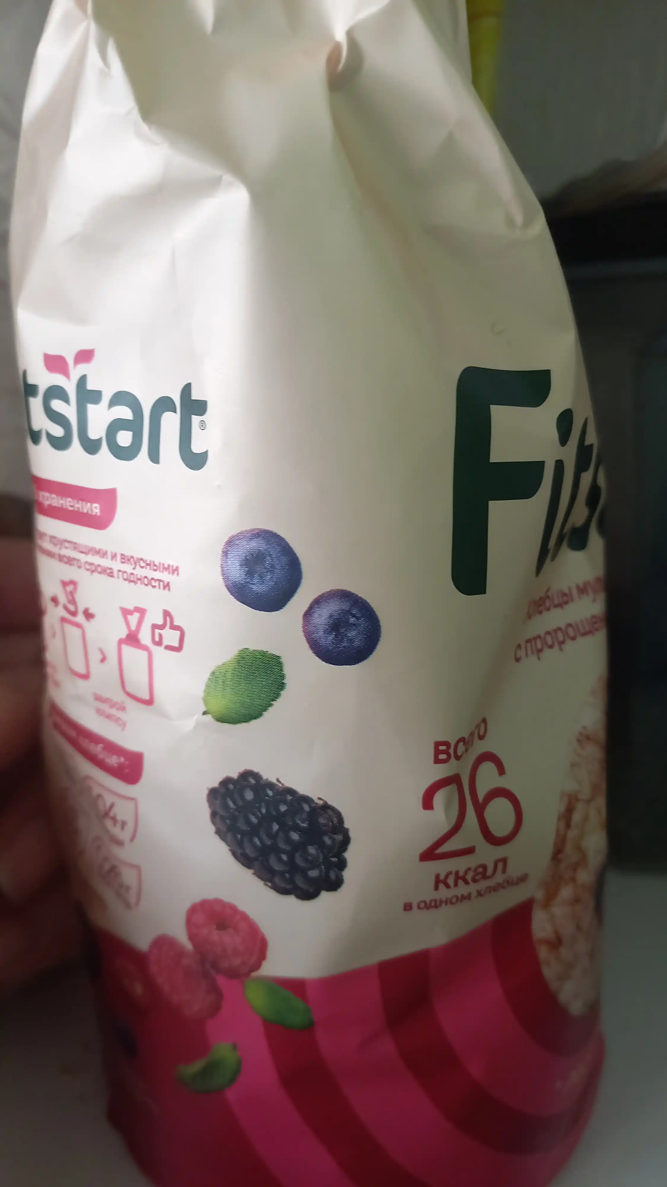 Хлебцы Fitstart, мультизлаковые, лесные ягоды, 100 г
