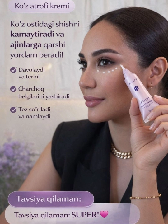 Yuz parvarishi, teri parvarishi to‘plami, tonik, krem, loson, zardob, gel, ajinlarga qarshi