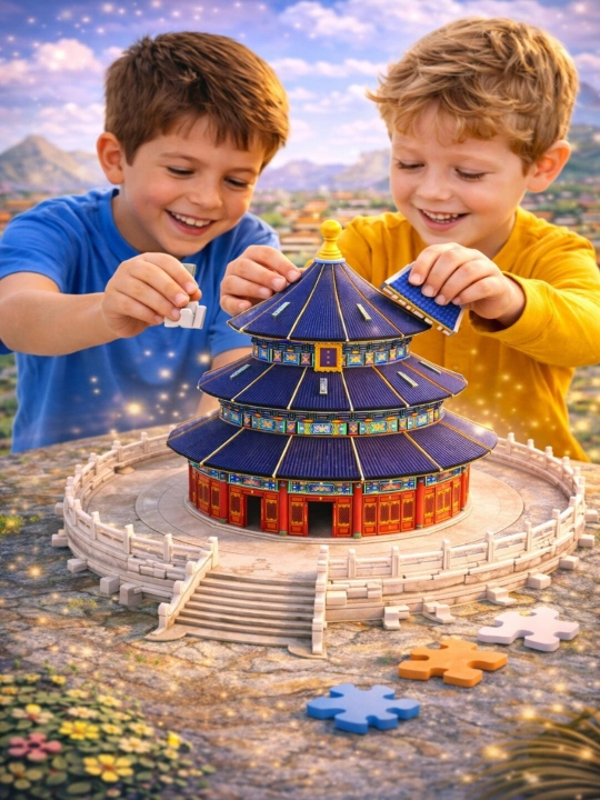 3D boshqotirma, yog‘och o‘yinchoq va karton model konstruktori, 4D modellar