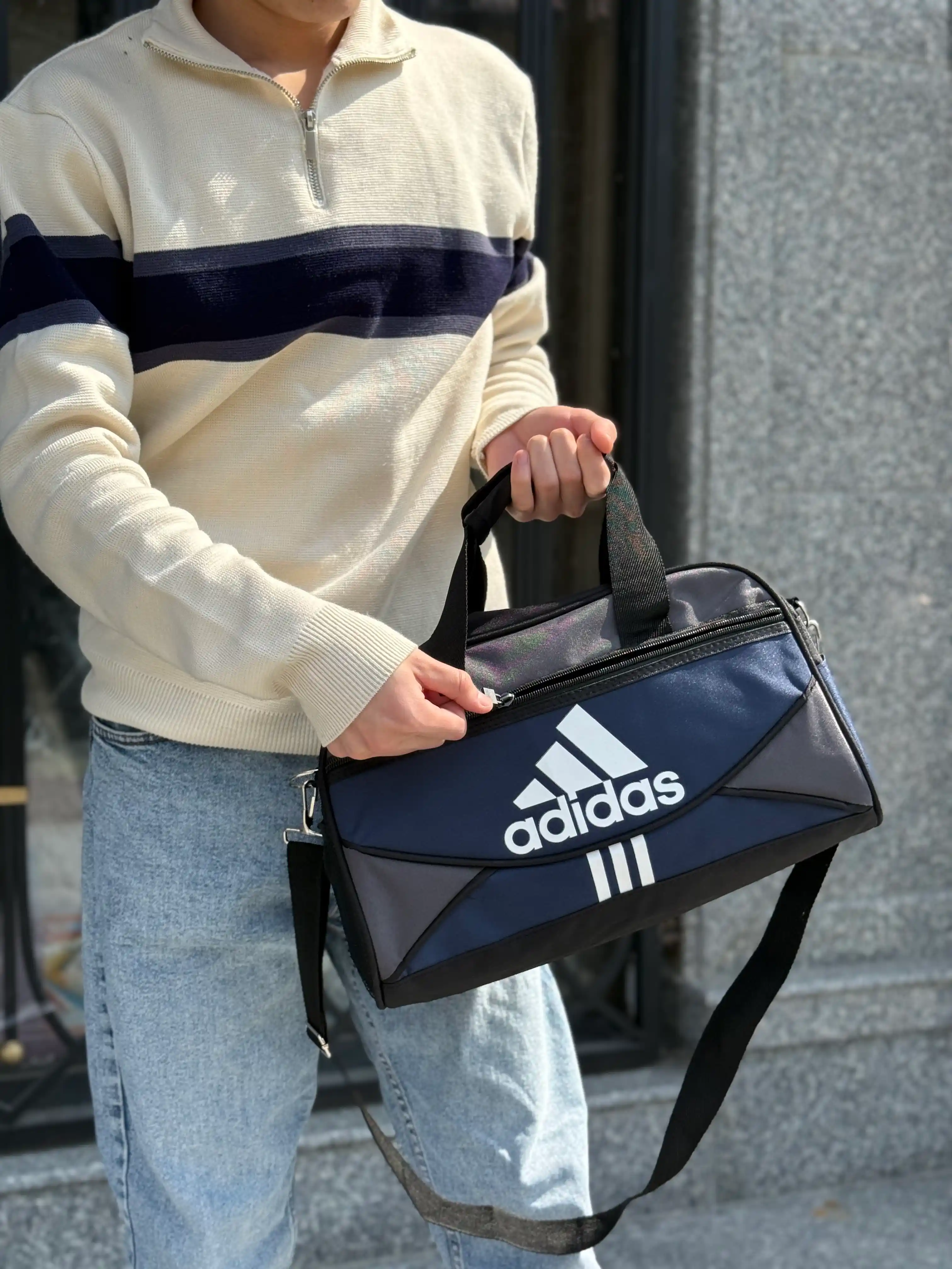 Kichik sport sumka 15L, sayohat va fitnes uchun, yengil va sig‘imli yo‘l sumkasi adidas