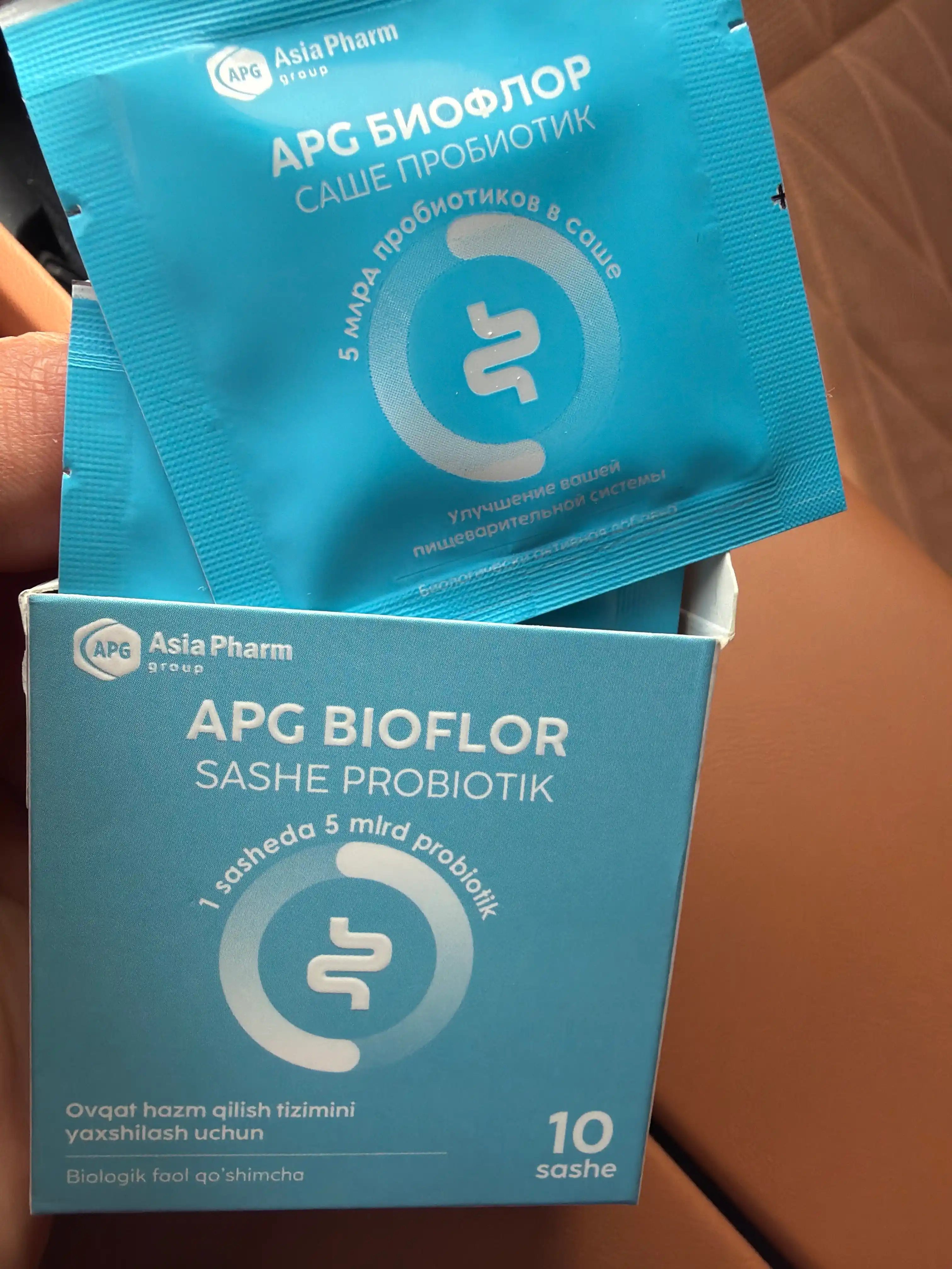 APG Bioflor саше – новый синбиотик (пробиотик + пребиотик +цинк) для  микрофлоры кишечника