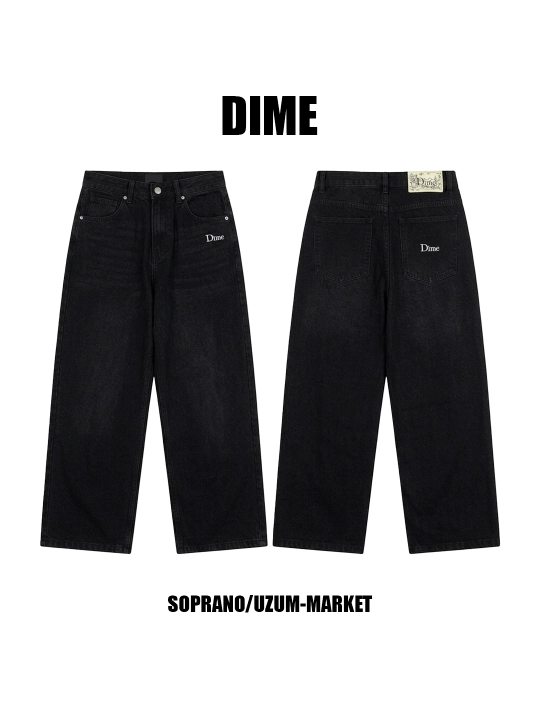Keng baggi jinsi shimlar Dime, erkaklar, ayollar va o‘smirlar uchun, o‘lchamlari S-XXL - 