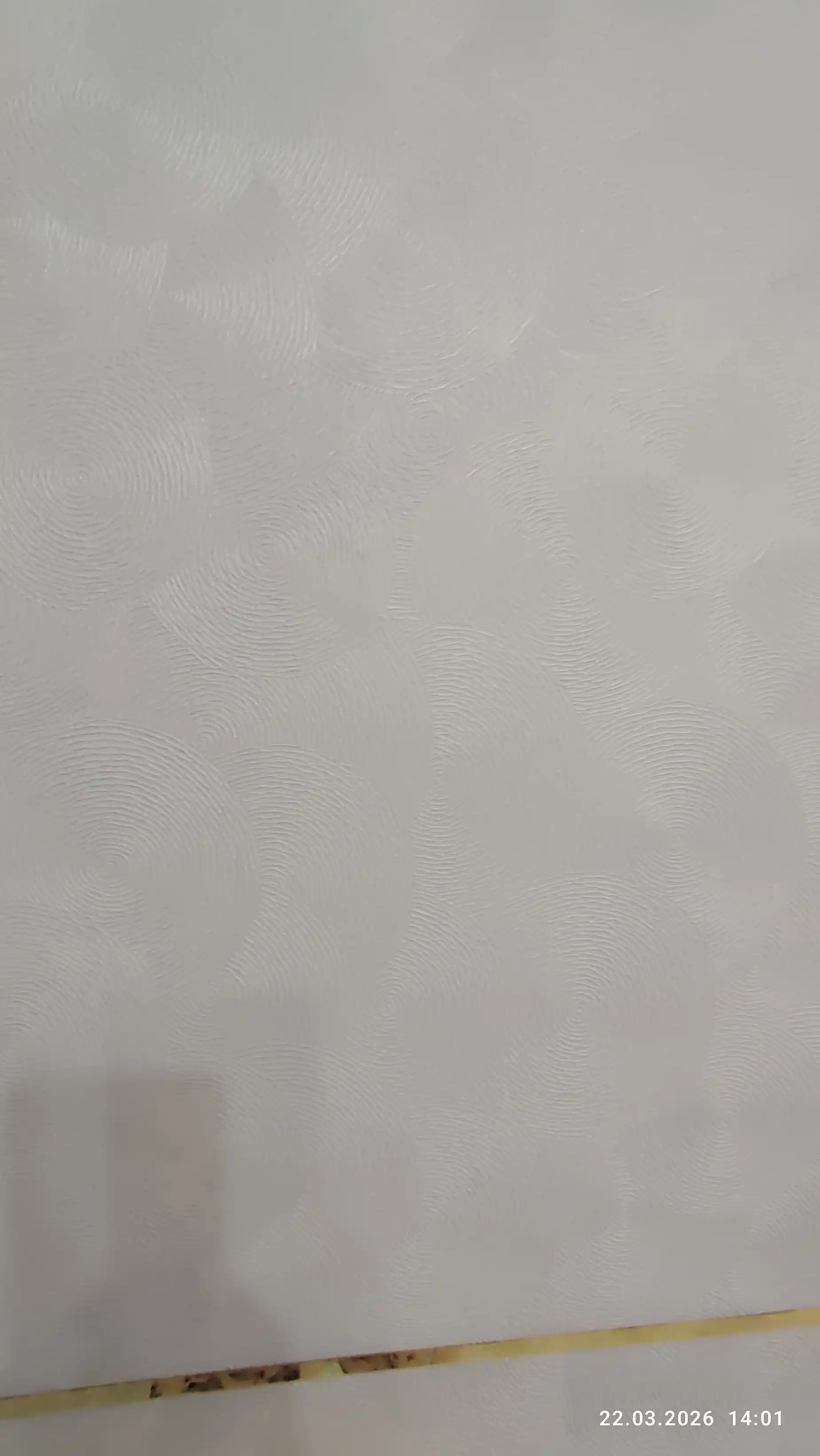 Devor uchun o‘z-o‘zidan yopishadigan 3D oboylar 60×60 sm, relyefli, och rangli