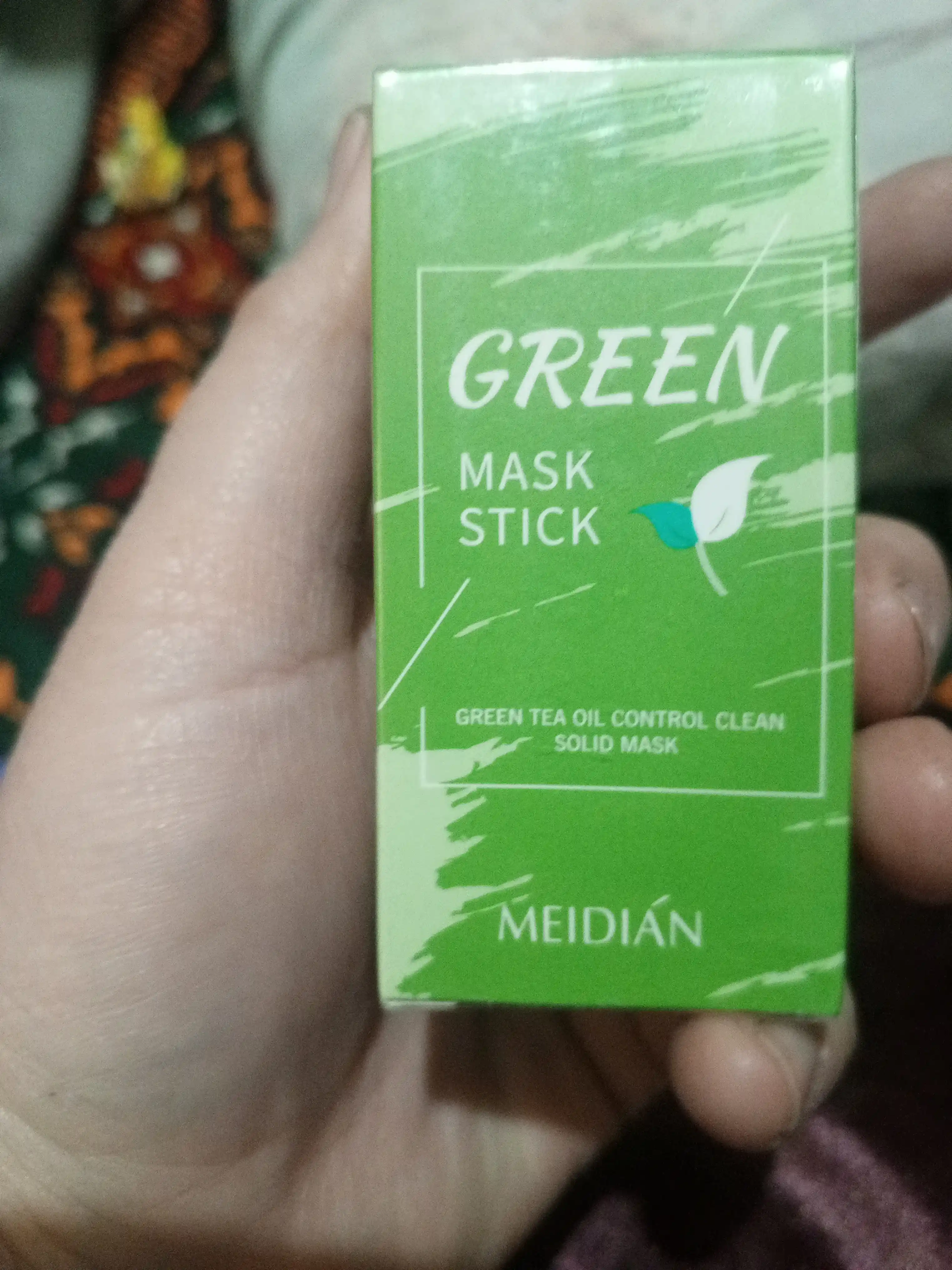 Глиняная маска стик для лица Green Mask Stick, от черных точек и прыщей акне