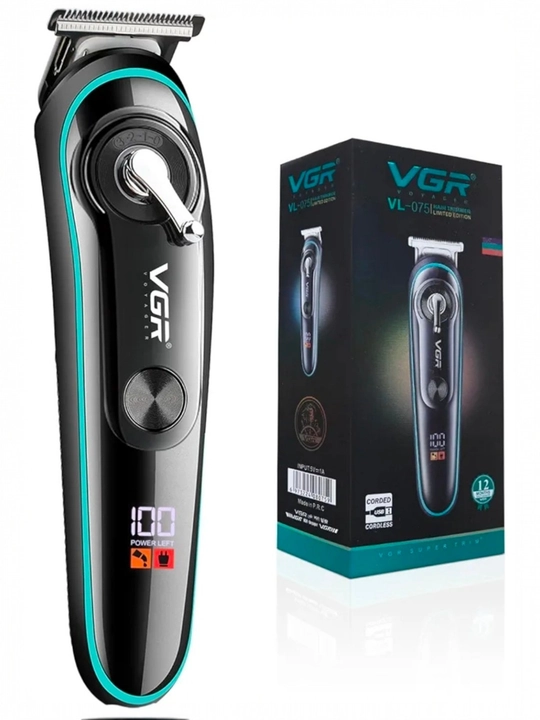 VGR-075, soch va soqol uchun professional trimmer