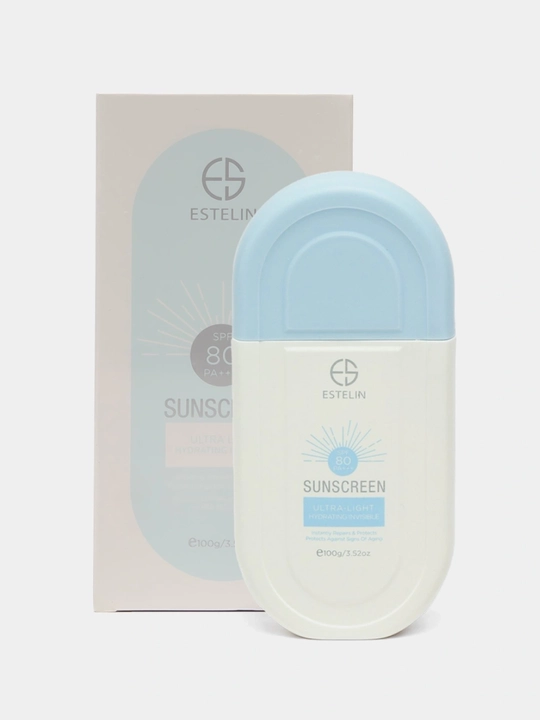 Quyoshdan himoya qiluvchi krem Estelin, namlantiruvchi, SPF 100, 80 PA+++,SPF 70, 100 gr