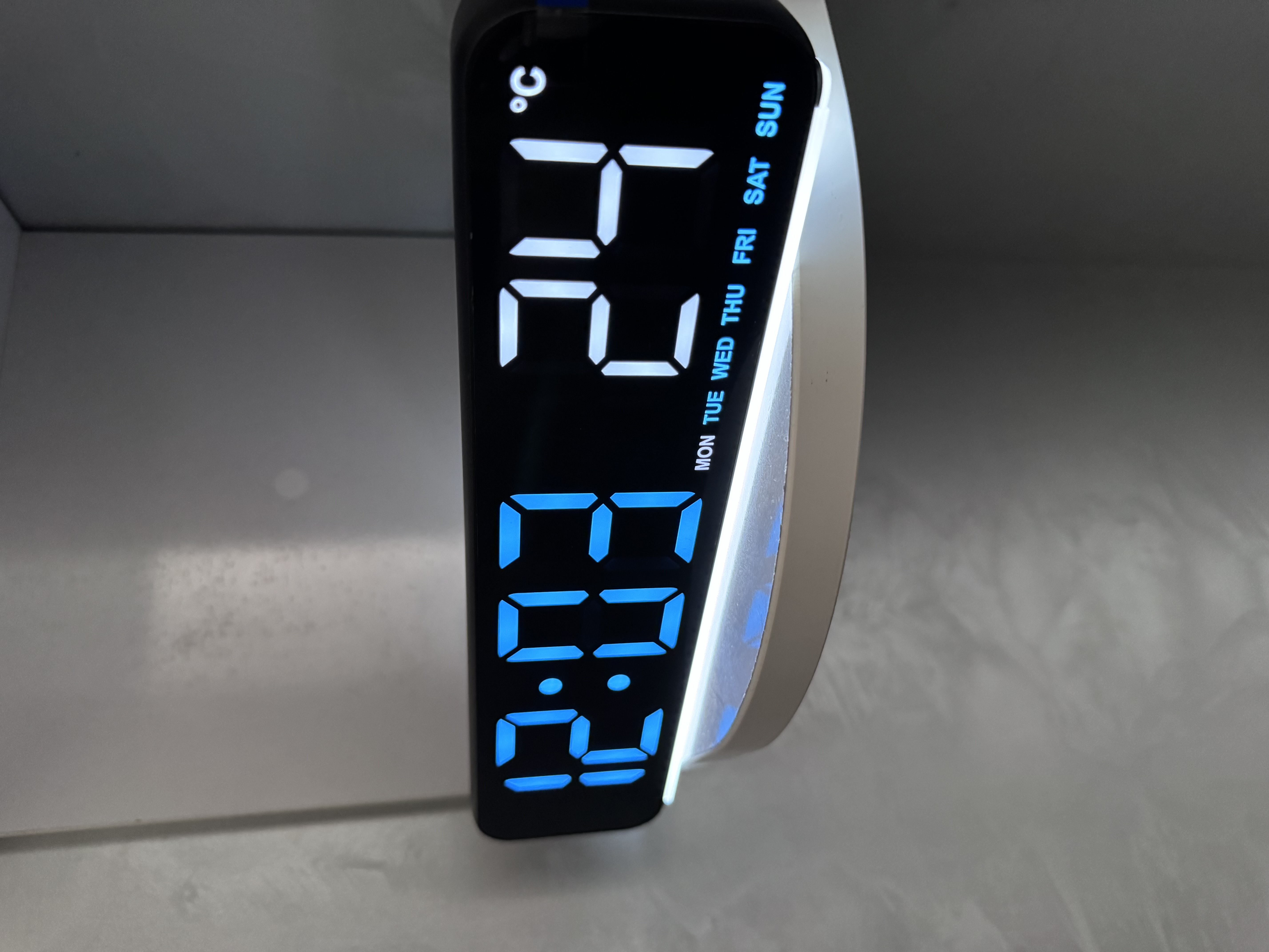 LED elektron stol soati budilnik, sana va temperatura