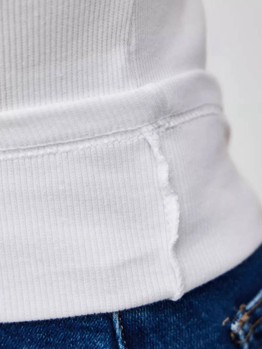Ayollar va qizlar  uchun minimalistik futbolka, slim fit ribana, bahor-yoz kolleksiyasi