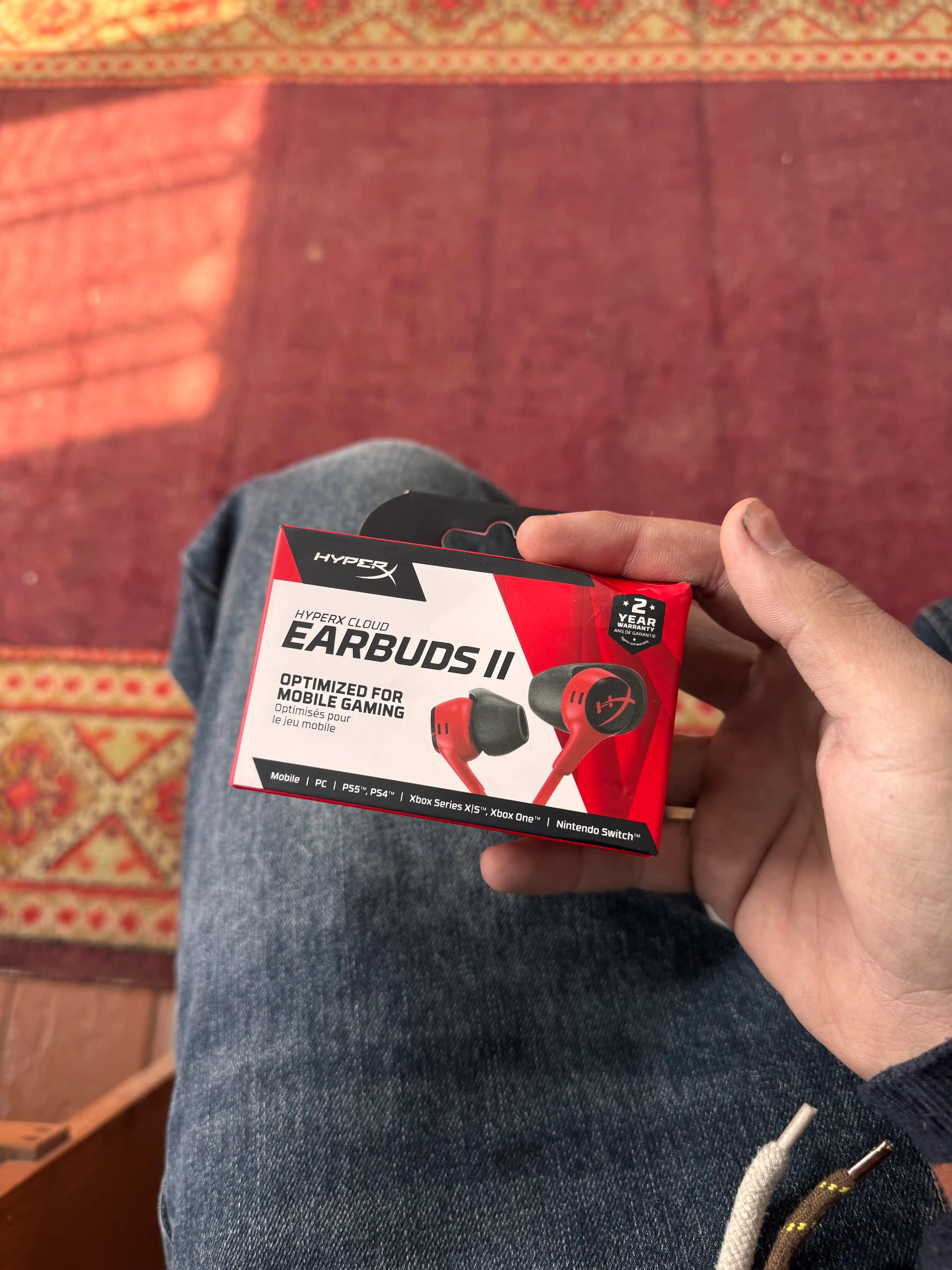 HyperX earbuds 2 o'yin simli minigarnituralari AUX 
