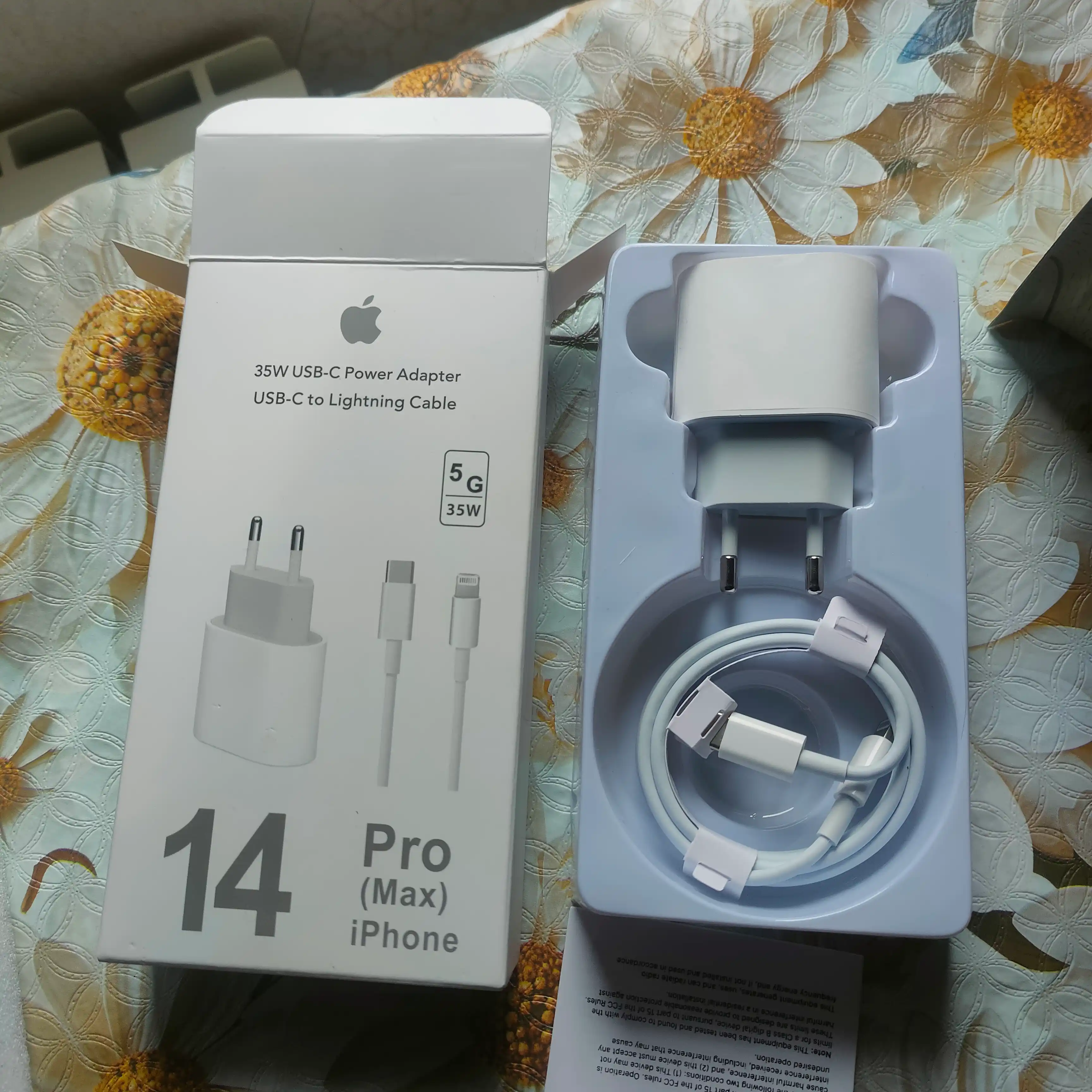 Зарядное устройство для iPhone — адаптер 35W Type-C быстрая зарядка + кабель