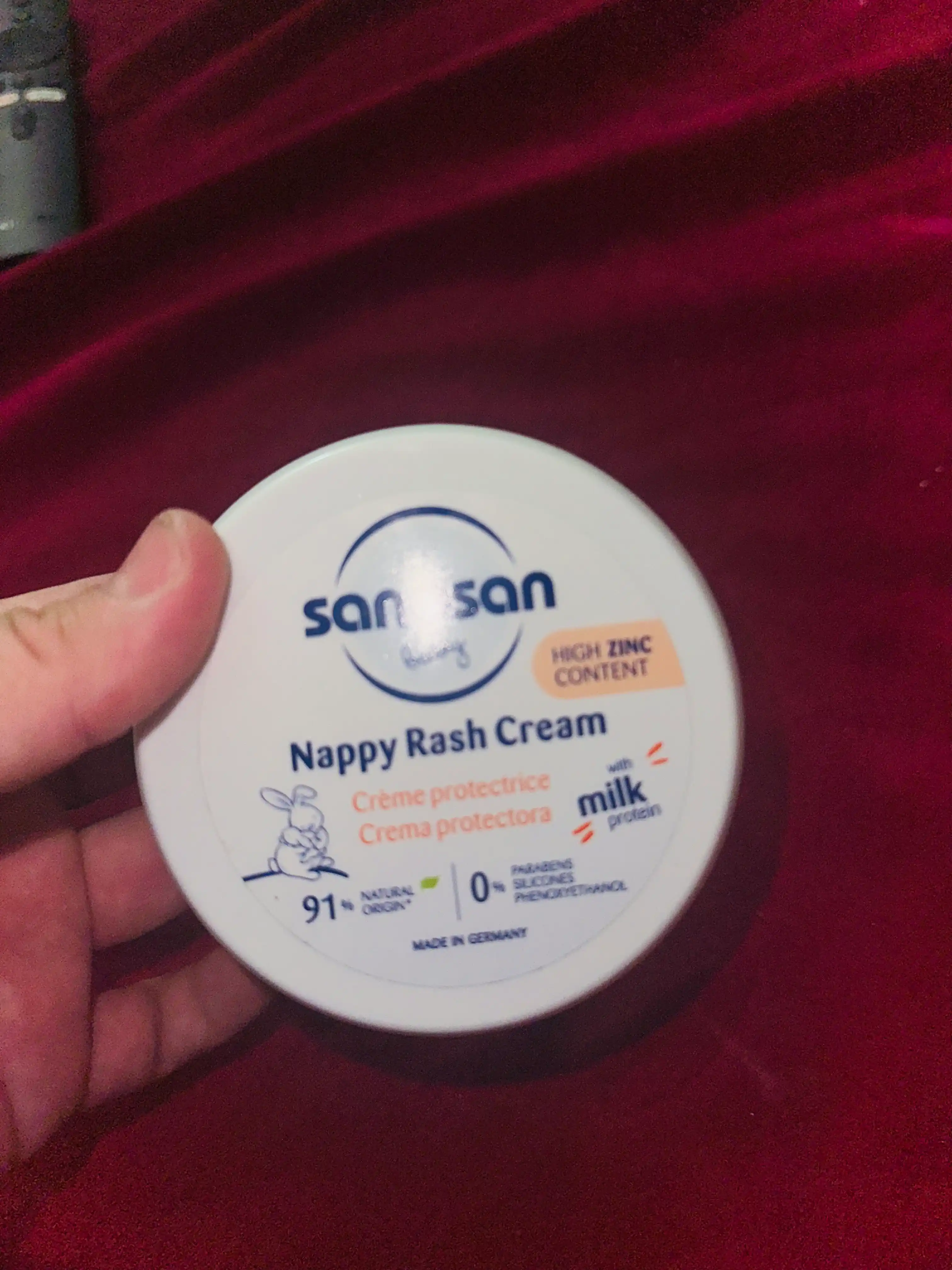 Krem Sanosan Baby, bez toshmalariga qarshi, 0 oy+, 150 ml