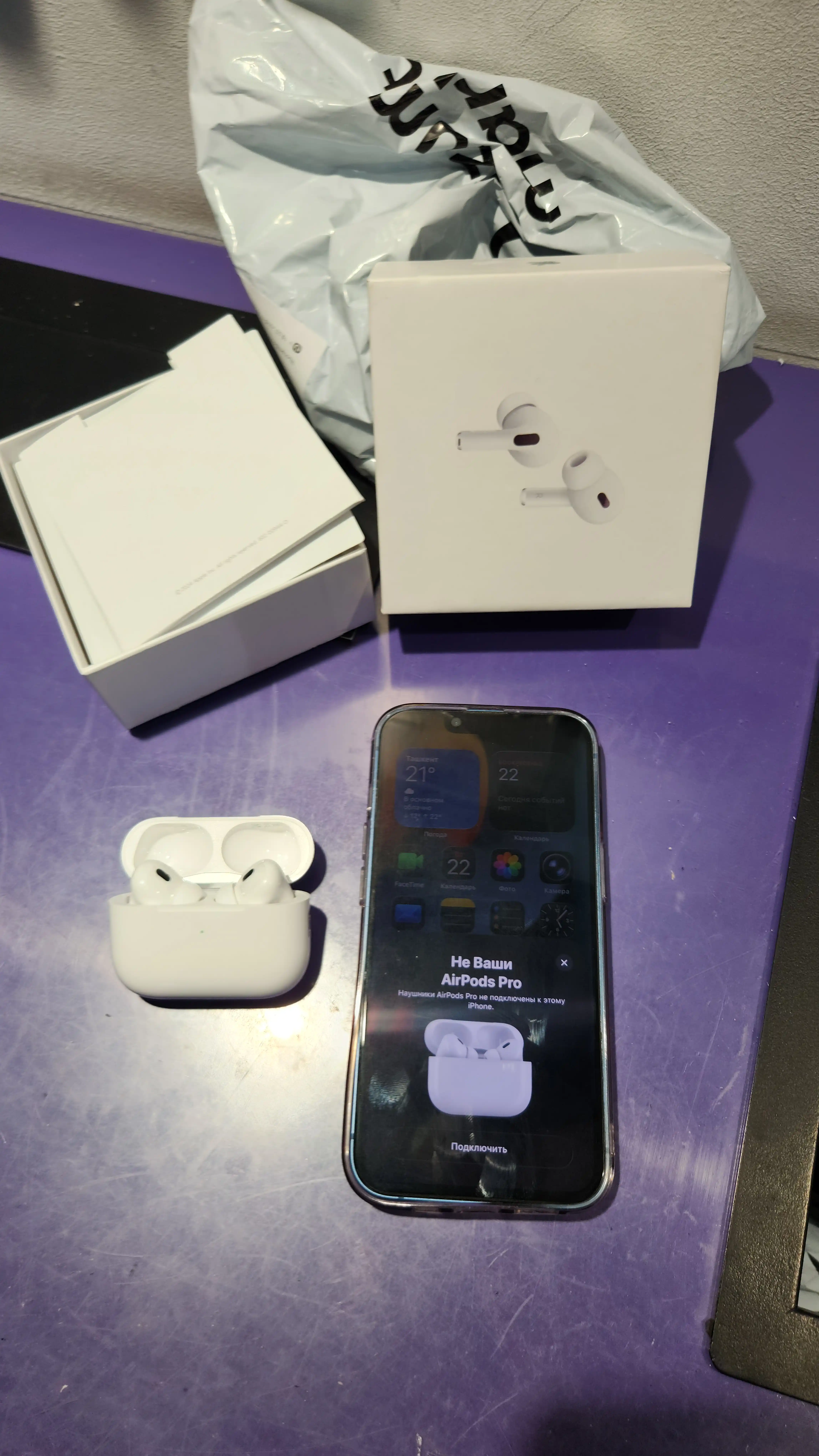 Simsiz quloqchinlar pods 2,3,4 sensorli, iPhone va Android uchun naushnik
