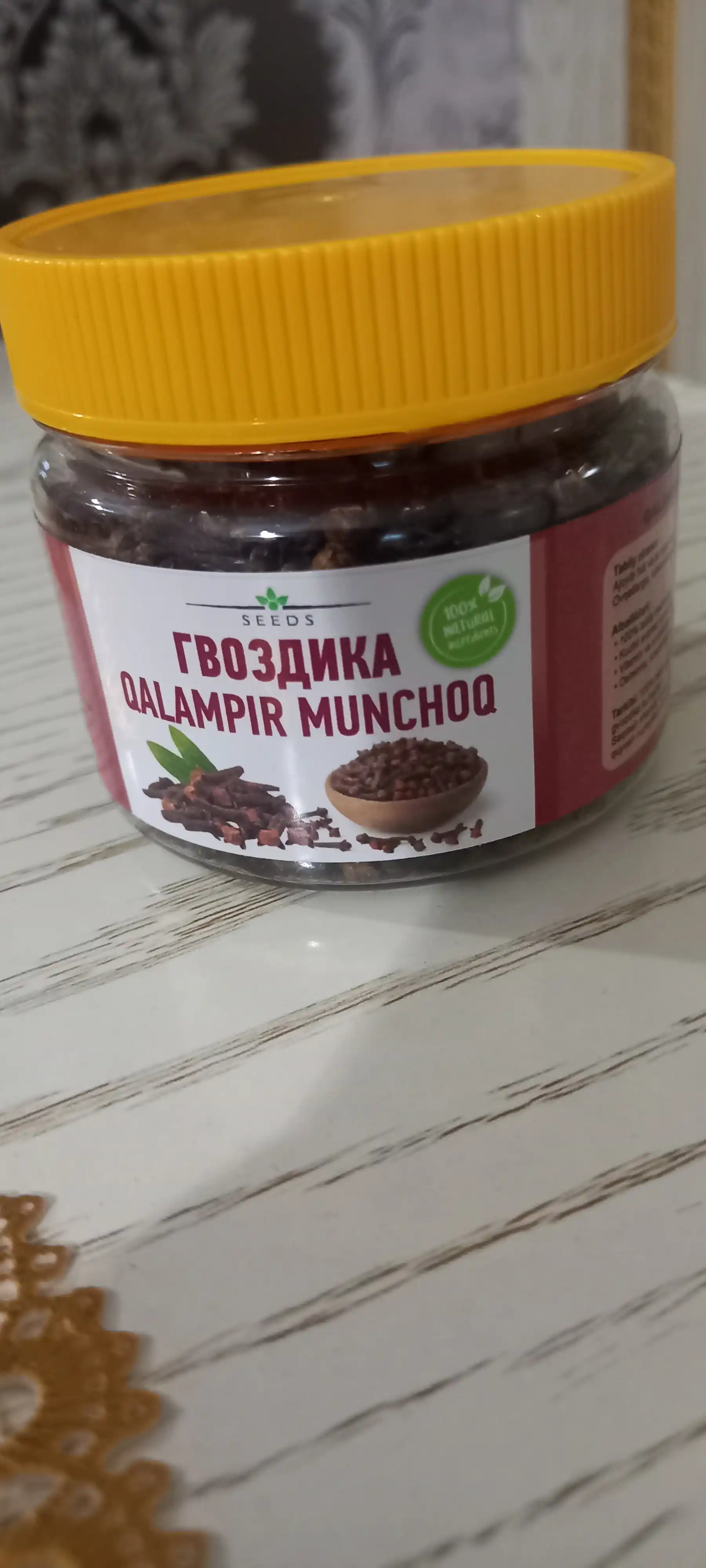 Qalampir munchoq, gvozdika, o‘tkir va yoqimli hidli tabiiy ziravor 50-gr, 100-gr, 200-gr