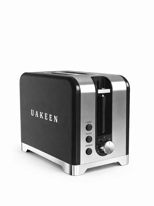 UAKEEN ZL-2104 toster — zamonaviy dizayn, 2 bo‘lak non, 1000W