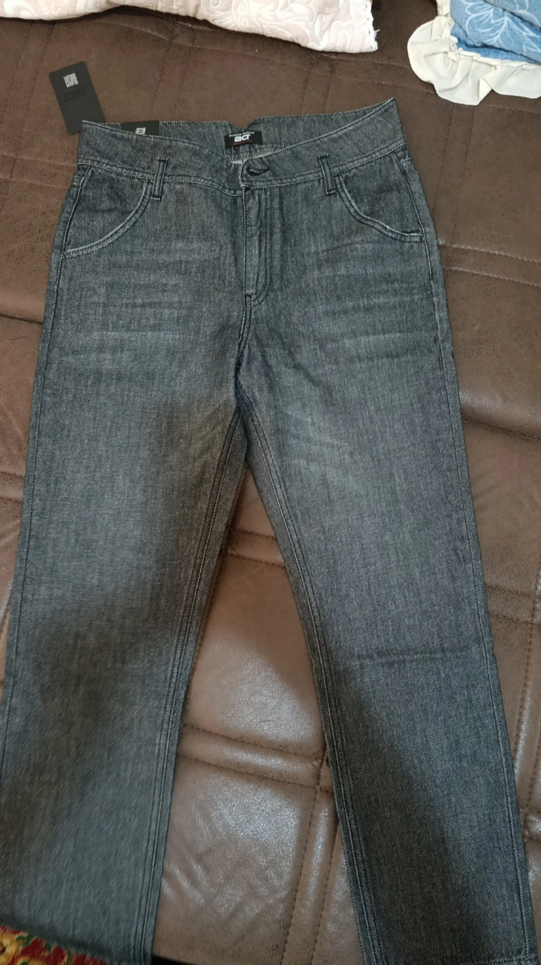 Ayollar uchun jinsi shimlar "Bjeans" Premium Tailored, mukammal bichim, yuqori bel