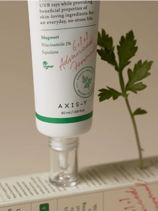 Лёгкий минеральный солнцезащитный крем для лица AXIS-Y SPF50+ для всех типов кожи
