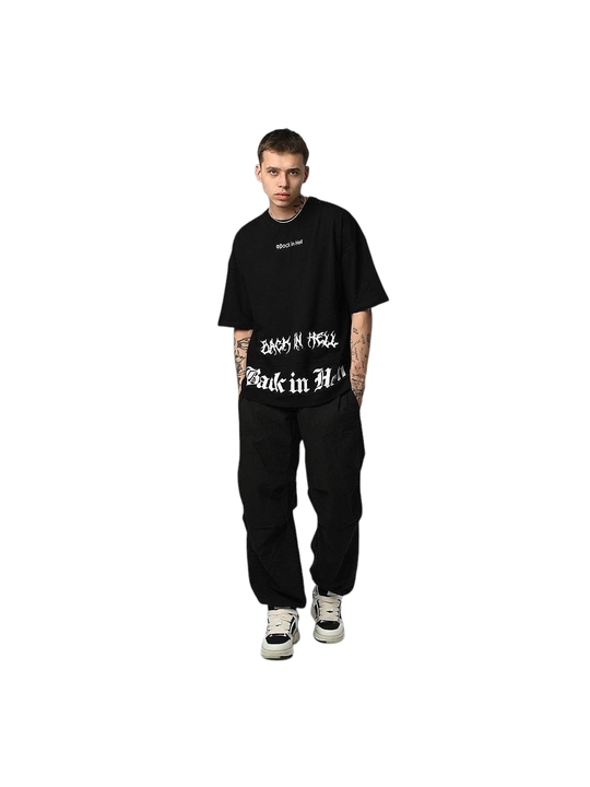 Futbolka Oversize print - 