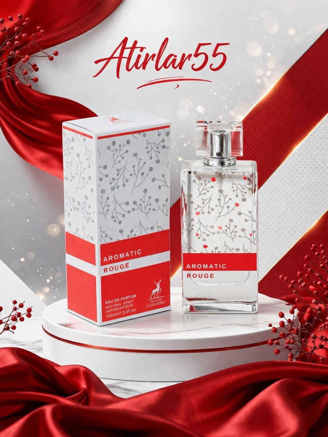 Парфюмерная вода для женщин, AROMATIC ROUGE, 100 мл - 
