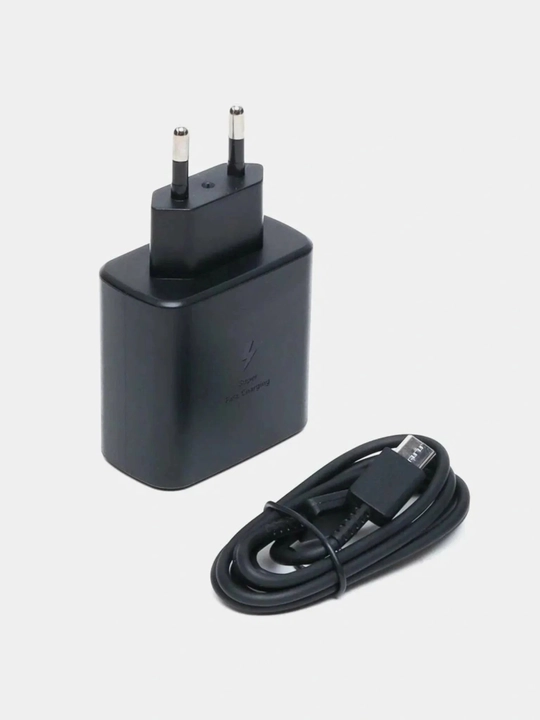 Samsung quvvatlagichi 45W, 25W, Type-C kabeli, tez zaryadlovchi