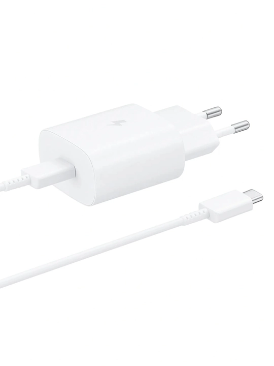 Samsung quvvatlagichi 45W, 25W, Type-C kabeli, tez zaryadlovchi