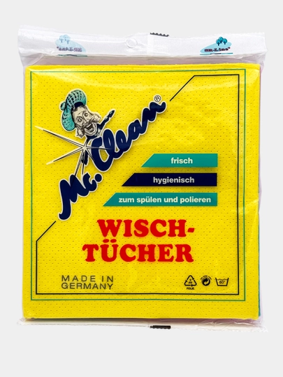 Универсальные тряпки-салфетки перфорированные McClean из вискозы для уборки, 3 шт