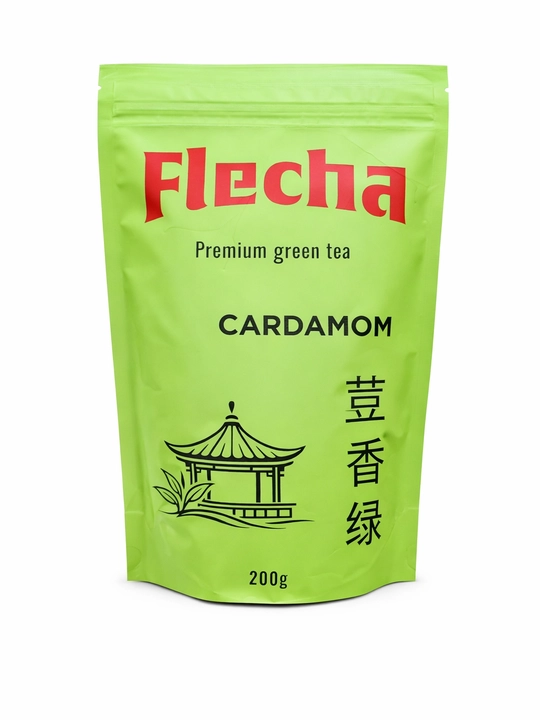 Китайский зеленый чай Flecha Premium Кардамон, крупнолистовой, 200 г - 