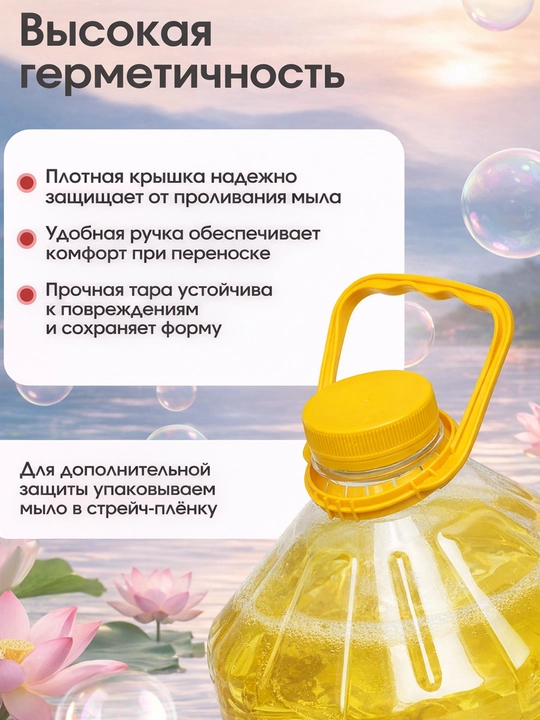 Жидкое мыло для рук А+, 5 л, антибактериальное, ароматизированное А плюс